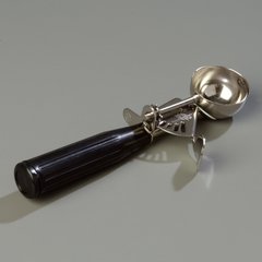 60300-30 Stainless Steel Disher Scoop #30 Size 1.3 oz - Black