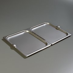 607000H DuraPan™ Stainless Steel Steam Table Hotel Pan Center Hinged Cover Full-Size