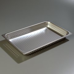 607002P DuraPan™ Light Gauge Stainless Steel Perforated Steam Table Hotel Pan Full-Size, 2.5" Deep