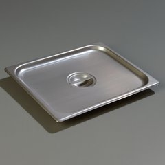 607120C DuraPan™ Stainless Steel Steam Table Hotel Pan Handled Cover 1/2 Size