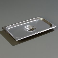607130C DuraPan™ Stainless Steel Steam Table Hotel Pan Handled Cover 1/3 Size