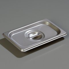 607190C DuraPan™ Stainless Steel Steam Table Hotel Pan Handled Cover 1/9 Size