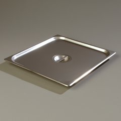 607230C DuraPan™ Stainless Steel Steam Table Hotel Pan Handled Cover 2/3 Size