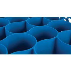 RW20-214 OptiClean™ NeWave™ Glass Rack with 3 Integrated Extenders 20 Compartment - Carlisle Blue