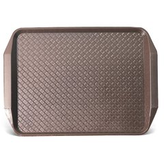CT121769 Cafe® Fast Food Cafeteria Tray with Handles 12" x 17" - Chocolate
