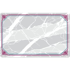 DX5322VHW Marbled Elegance II Tray Cover Size: V w/ Straight Edge/Round Corner 11-3/8" x 19-1/2" (1000/cs)