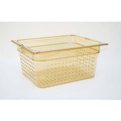 10422P13 FP 1/2 SIZE 6" DP HH AMBER PERFORATED