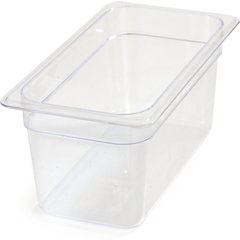 3066207 StorPlus™ Polycarbonate Food Pan 1/3 Size, 6" Deep - Clear