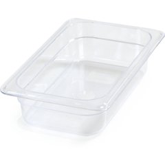 3068007 StorPlus™ Polycarbonate Food Pan 1/4 Size, 2.5" Deep - Clear