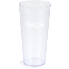 52243550G Stackable™ SAN Plastic Tumbler 24 oz - Coke - Clear