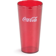 52243550H Stackable™ SAN Plastic Tumbler 24 oz - Coke - Ruby