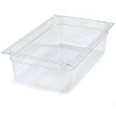 10202B07 StorPlus™ Polycarbonate Food Pan Full-Size, 6" Deep - Clear
