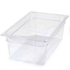 10203B07 StorPlus™ Polycarbonate Food Pan Full-Size, 8" Deep - Clear