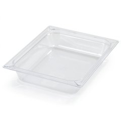 10220B07 StorPlus™ Polycarbonate Food Pan 1/2 Size, 2.5" Deep - Clear
