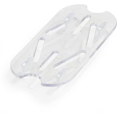 1033507 StorPlus™ Polycarbonate Food Pan Drain Grate 1/9 Size - Clear