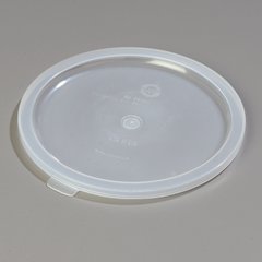 060230 Polypropylene Bain Marie Food Storage Container Lid 6 - 8 qt - Translucent
