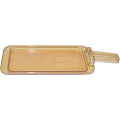 10458H13 StorPlus™ High Heat Food Pan with Handle 1/3 Size - Amber