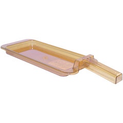 10458H13 StorPlus™ High Heat Food Pan with Handle 1/3 Size - Amber