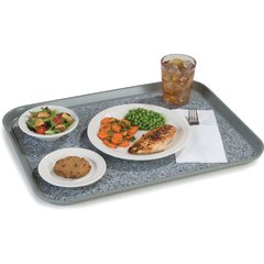 DXSMC1418NSM23 Glasteel™ Marble Non-Skid Tray 14" x 18" (12/cs) - Gray