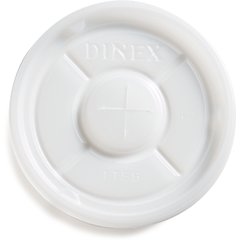 DXTT58 Dinex® Translucent Tumbler Lid with Straw Slot (1000/cs) - Translucent