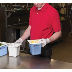 CM1104C1402 Coldmaster® CoolCheck® Sixth-Size Food Pan 1.6 qt - White/Blue