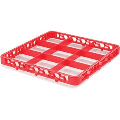 RE9C05 OptiClean™ 9-Compartment Divided Glass Rack Extender 1.78" - Red