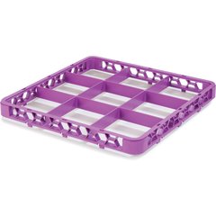 RE9C89 OptiClean™ 9-Compartment Divided Glass Rack Extender 1.78" - Lavender