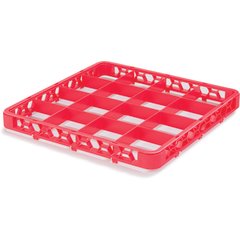 RE16C05 OptiClean™ 16-Compartment Divided Glass Rack Extender 1.78" - Red