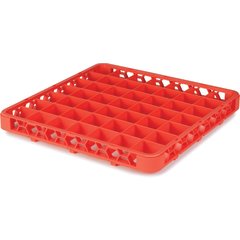 RE49C24 OptiClean™ 49-Compartment Divided Glass Rack Extender 1.78" - Orange