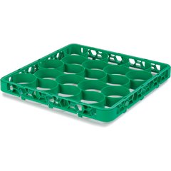REW20SC09 OptiClean™ NeWave™ Color-Coded Short Glass Rack Extender 20 Compartment - Green