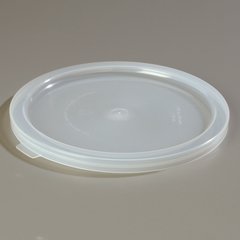 125230 Polypropylene Bain Marie Food Storage Container Lid 12 - 22 qt - Translucent