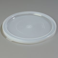 125230 Polypropylene Bain Marie Food Storage Container Lid 12 - 22 qt - Translucent