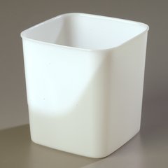 156802 StorPlus™ Polyethylene Space Saver Food Storage Container 8 qt - White