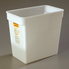 162902 StorPlus™ Polyethylene Space Saver Food Storage Container 18 qt - White