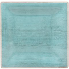 6402215 Grove Melamine Square Plate 10.5" - Aqua