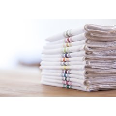 53771822NH001 Bistro Striped Napkin 18" x 22" - Red