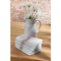 53771822NH001 Bistro Striped Napkin 18" x 22" - Red