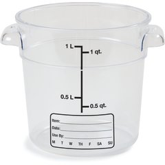 1076107 StorPlus™ Round Food Storage Container 1 qt - Clear