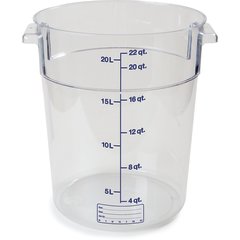 1076907 StorPlus™ Round Food Storage Container 22 qt - Clear