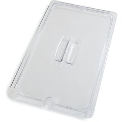 10211U07 StorPlus™ Polycarbonate Notched Handled Universal Lid Full-Size - Clear