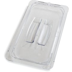 10270U07 StorPlus™ Polycarbonate Handled Universal Lid 1/3 Size - Clear