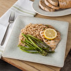 6402206 Grove Melamine Square Plate 10.5" - Buff