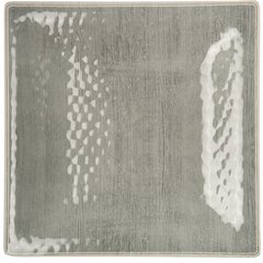 6402218 Grove Melamine Square Plate 10.5" - Smoke