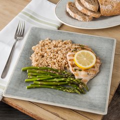 6402218 Grove Melamine Square Plate 10.5" - Smoke