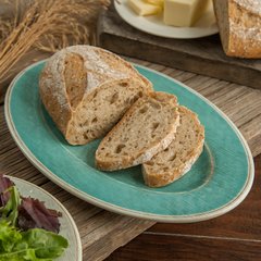 6402015 Grove Melamine Oval Plate 12" x 8" - Aqua