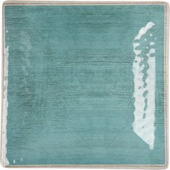 6402315 Grove Melamine Square Salad Plate 8.5" - Aqua
