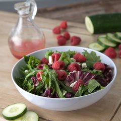 4381302 Epicure® Melamine Chef Salad Serving Bowl 40 oz - White