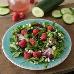 6400215 Grove Melamine Salad Plate 9" - Aqua