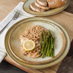 GA5501370 Gathering Melamine Charger Plate 12.5" - Adobe