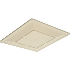 6402318 Grove Melamine Square Salad Plate 8.5" - Smoke